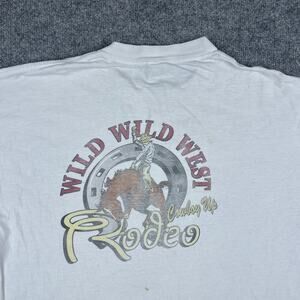 Delta T-Shirt‎ Mens XL White First USA Graphic Short Sleeve Casual Vintage